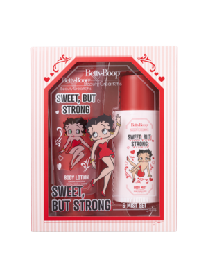 BB-BLMS_v2 SET LOCIÓN Y BRUMA CORPORAL "SWWT BUT STRONG"  BETTY BOOP BC
