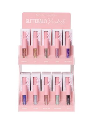 DISPLAY DELINEADOR GLITTERALLY PERFECT 60PZS + 10TEST + ACRILICO BC