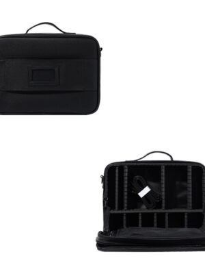 BCMBBLK-04-1.jpg ESTUCHE DE VIAJE ARTIST PRO NEGRO CON 2 COMPARTIMENTOS 1 CORREA PARA HOMBRO Y 1 DIVISOR DE ESPUMA
