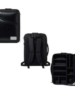BCMBBLK-07-1.jpg MOCHILA DE ARTISTA NEGRA CON 2 COMPARTIMENTOS 1 BOLSILLO CON CREMALLERA 1 DIVISOR DE ESPUMA Y PORTA BROCHAS