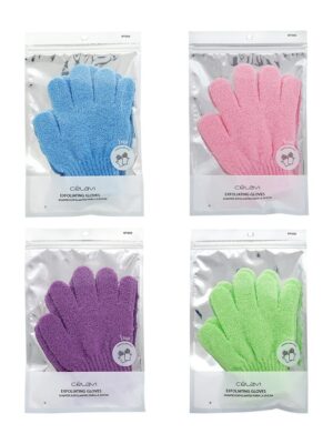 GUANTES EXFOLIANTES 1 PAR 4 COLORES CV