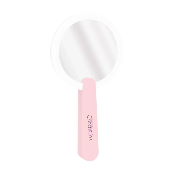 ESPEJO LED REDONDO MAKE UP ROSA BC
