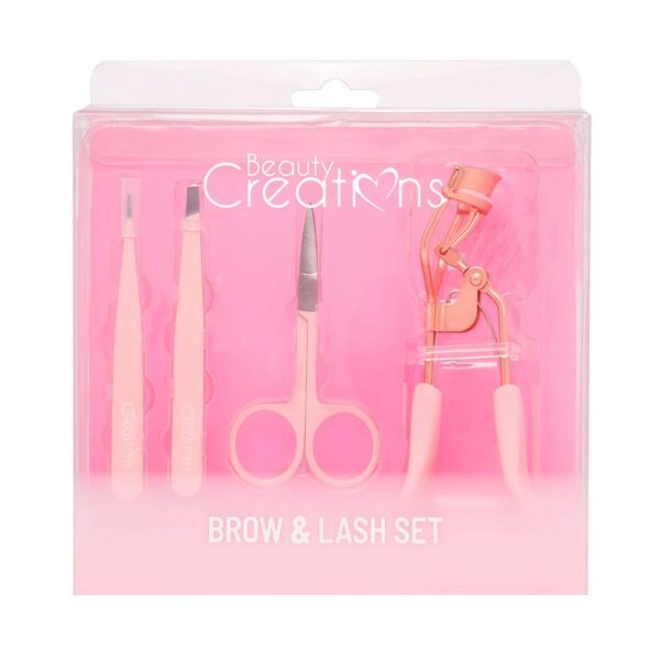 KIT CEJAS Y PESTAÑAS ROSA PASTEL 4PZS BC