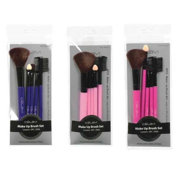 SET BROCHAS 3 COLORES 5 PZS CELAVI