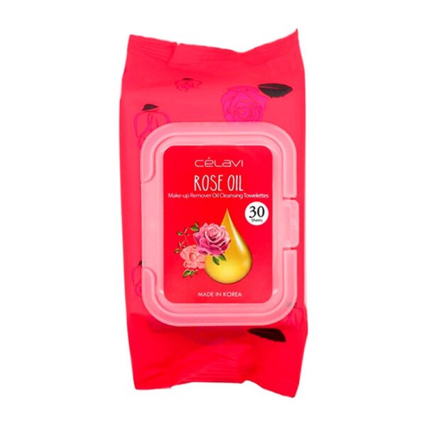 TOALLITA DESMAQ ACEITE DE ROSAS CELAVI