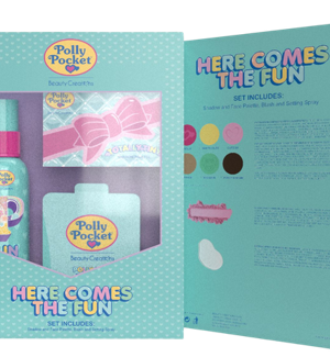 PP-SBSS-1.png SET POLLY POCKET (PALETA SOMBRAS, RUBOR Y SETTING SPRAY) "HERE COMES THE FUN" BC