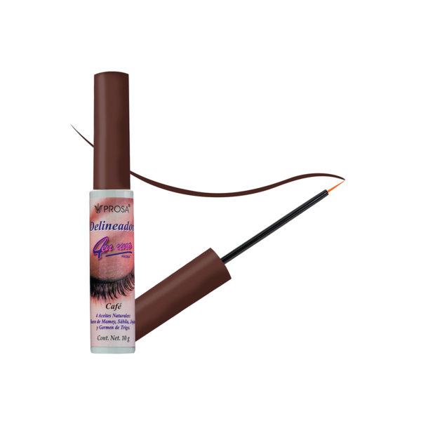 DELINEADOR LIQUIDO CAFE 4 EN 1