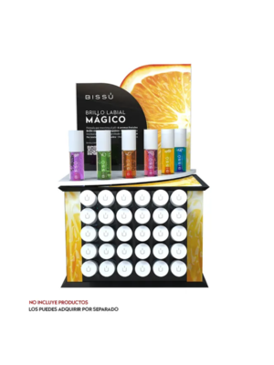 3905018 EXHIBIDOR BRILLO LABIAL MAGICO INCLUYE TESTER BS