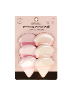 45161 SET DE TRIANGULOS PUFF BEIGE 6 PZAS CV
