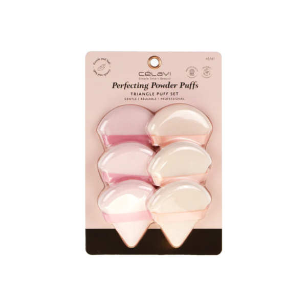 SET DE TRIANGULOS PUFF BEIGE 6 PZAS CV