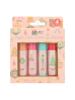 45570 SET DE BÁLSAMO PARA LABIOS DE 4 PIEZAS - SUGAR PLUM - CV