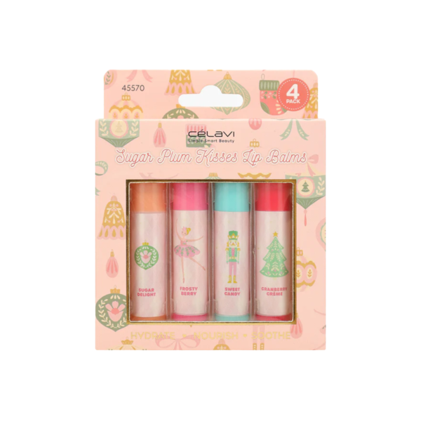 SET DE BÁLSAMO PARA LABIOS DE 4 PIEZAS - SUGAR PLUM - CV