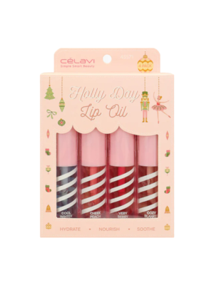 45571 SET DE ACEITE PARA LABIOS HOLIDAY NUTCRACKER 4 PZAS CV