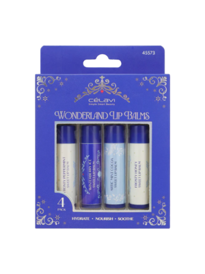 45573 SET DE BALSAMO PARA LABIOS WONDER LAND 4 PZAS CV