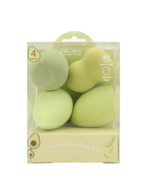 45683 SET DE ESPONJAS 4 PZAS - AVOCADO CV