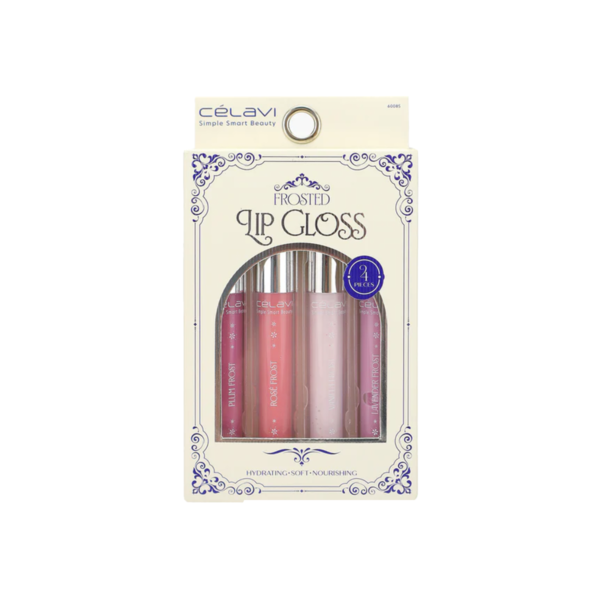 SET DE BRILLO PARA LABIOS 4 PIEZAS - FROSTED CV