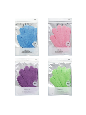 GUANTES EXFOLIANTES 2 PARES 4 COLORES CV