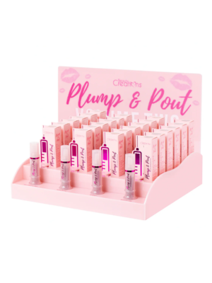LPPD02 SET LIPGLOSS PLUMP POUT 48PZS + 4TES + ACRILICO VOL. 2 BC