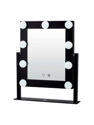 LR-24 ESPEJO  VANITY 9FOCOS LED NEGRO LR
