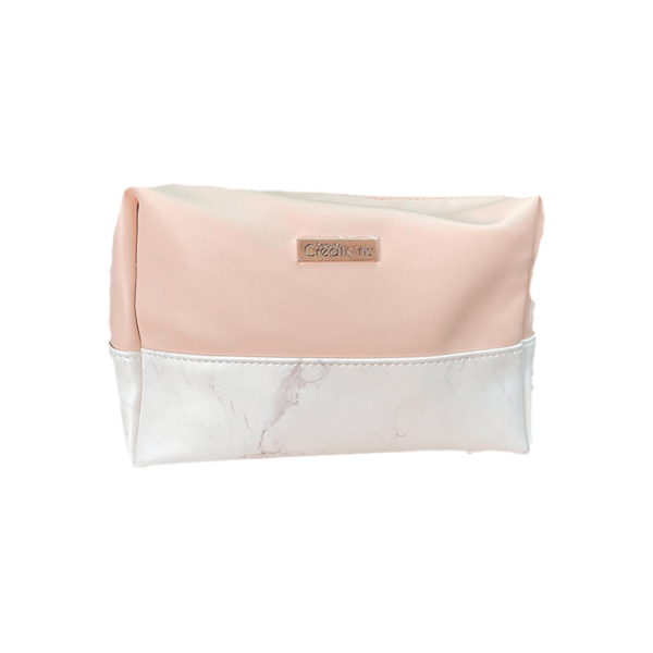 COSMETIQUERA MARMOL ROSA CLARO BC