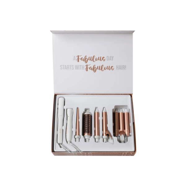 MULTIESTILIZADOR 5 EN 1 PARA CABELLO SET WHITE & ROSE GOLD BC