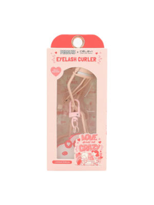 P45933 RIZADOR DE PESTAÑAS ROSA LOVE CRAZY CON LLAVERO CV