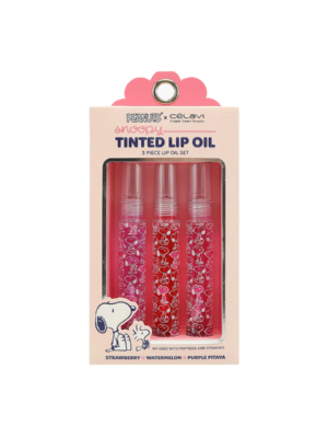 P46017 PEANUTS -SET DE 3 PIEZAS TINTA DE ACEITES LABIALES SNOOPY