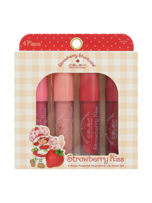 SS45538 SET BRILLO PARA LABIOS STRAWBERRY SHORTCAKE 4 PZS CELAVI