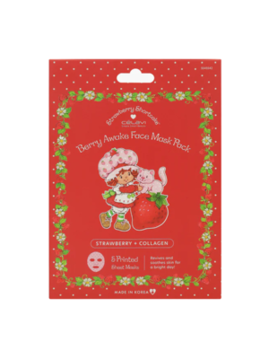 PAQUETE MASCARILLA FACIAL STRAWBERRY SHORTCAKE FACE  - 5 PZS CELAVI