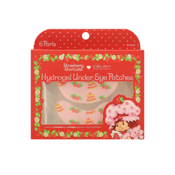 ALMOHADILLAS HIDROGEL PARA DEBAJO DE LOS OJOS STRAWBERRY SHORTCAKE 6 PARES CELAVI