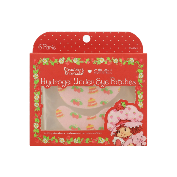 ALMOHADILLAS HIDROGEL PARA DEBAJO DE LOS OJOS STRAWBERRY SHORTCAKE 6 PARES (NAVIDAD) CELAVI