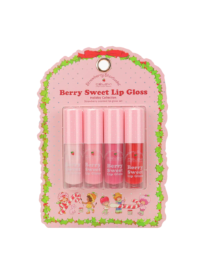 SS45554 SET BRILLO PARA LABIOS STRAWBERRY SHORTCAKE 4 PZS (NAVIDAD) CELAVI