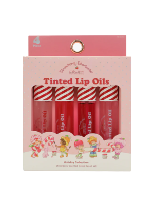 SS45556 SET ACEITE PARA LABIOS STRAWBERRY SHORTCAKE 4 PIEZAS (NAVIDAD) CELAVI