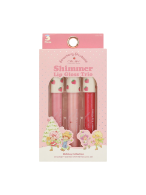 SS45558 SET BRILLO PARA LABIOS STRAWBERRY SHORTCAKE 3 PIEZA (NAVIDAD) CELAVI