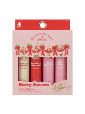 SS45560 BALSAMO PARA LABIOS STRAWBERRY SHORTCAKE 4 PIEZAS CELAVI