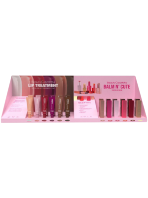 TLTBNC-D PDQ DISPLAY PDQ BALSAMOS N CUTE Y TRATAMIENTO DE LABIOS 6PZS X TONO = 72PZS (NO TESTER)