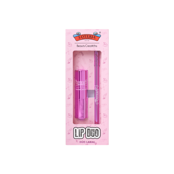 DUO DE LABIOS: LABIAL Y DELINEADOR "LOTERIA" BC