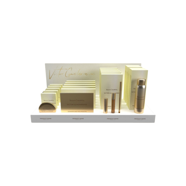 Display X Vico Guadarrama (6x Polvo Facial, Agua de Rosas, Trío de labios, Polvo)