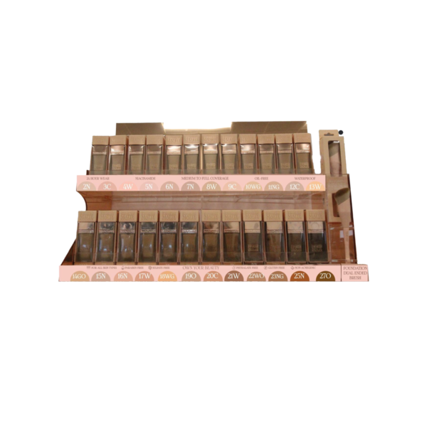 SET BASE LIQUIDA MATTE - 24 TONOS + 24 TESTER + BROCHA + ACRILICO