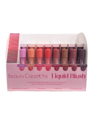 Display Rubor Líquido 6 pzs x 8 tonos = 48 pzs + 8 Tester + Acrílico