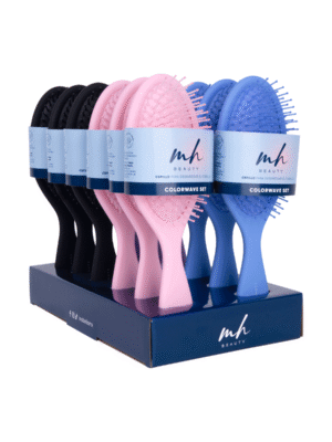 SET DE CEPILLO OVALADO PARA CABELLO 12 PCS COLORWAVE