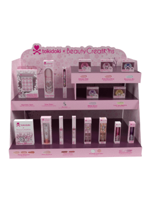 DISPLAY TOKIDOKI HANAMI PICNIC 15 PRODUCTOS / 6 PZS C/U, 1 PRODUCTO / 3 PZS= 93 PZS