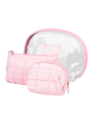 SET DE
  COSMETIQUERAS NUVY 3 PIEZAS ROSA MH