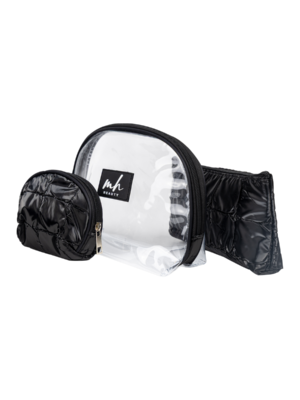 SET DE
  COSMETIQUERAS NUVY 3 PIEZAS NEGRO MH