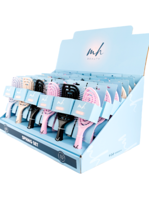 SET DE
  CEPILLO FLEXIBLE PARA DESENREDAR SPRING SET 36 PCS MH