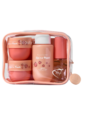 SET DE VIAJE FRUTAL AROMA A DURAZNO