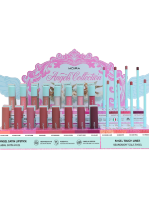 EXHIBIDOR
  DE CARTON + SET DE ANGEL COLLECTION ATL 
  8 TONOS 6 PZAS POR TONO AGG/ASL 8 TONOS 3 PZAS X TONO  = 96 + 24 TESTER