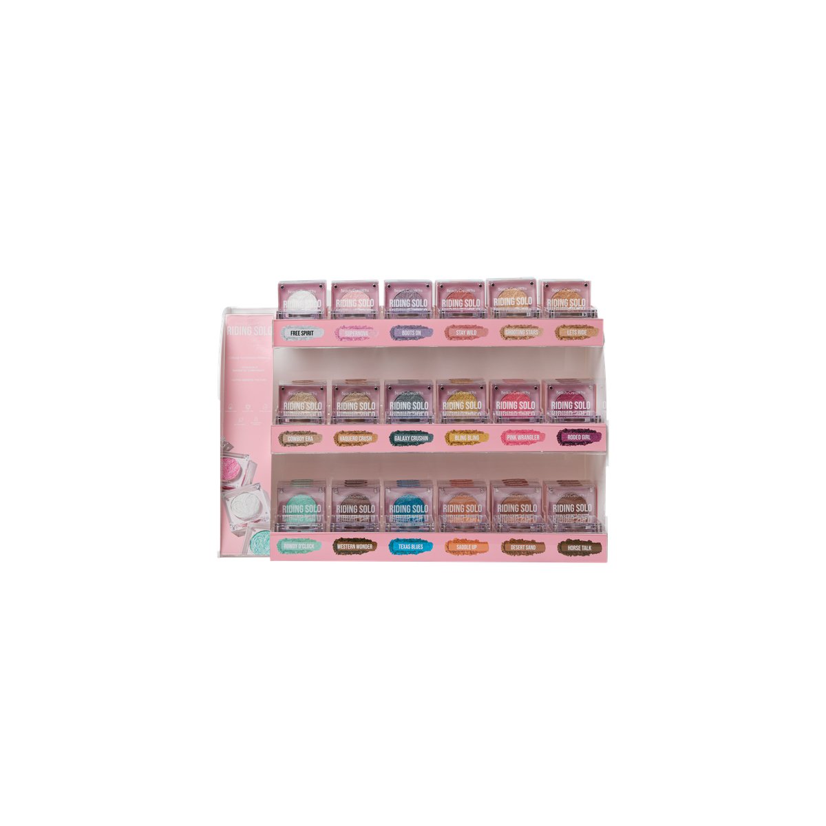 BEAUTY CREATIONS RIDING SOLO VOL 2
ACRILICO DISPLAY 18 TONOS 6 PZS POR C/U + 18TESTERS + CON ACRILICO INCLUIDO